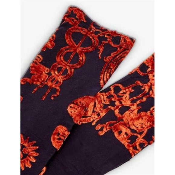 MARINE SERRE Geotic Sunburst Devore Stretch Woven Gloves - Picture 2 of 6